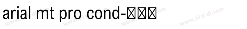 arial mt pro cond字体转换